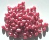 100 4x6mm Raspberry Pearl Glass Drop Beads